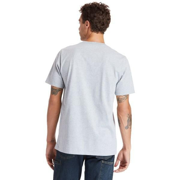 Timberland Pro Men's Base Plate Blended Short Sleeve T-Shirt - Grey - TB0A1HNSC81  - Overlook Boots