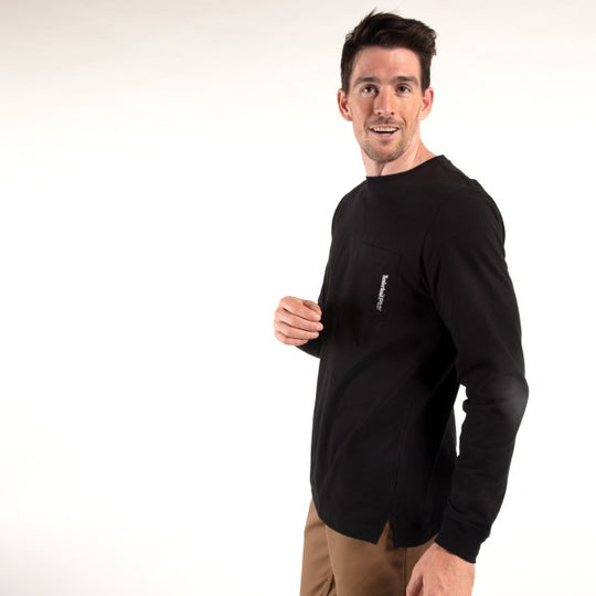 Timberland Pro Men's Base Plate Long Sleeve - Black - TB0A1HVN015  - Overlook Boots