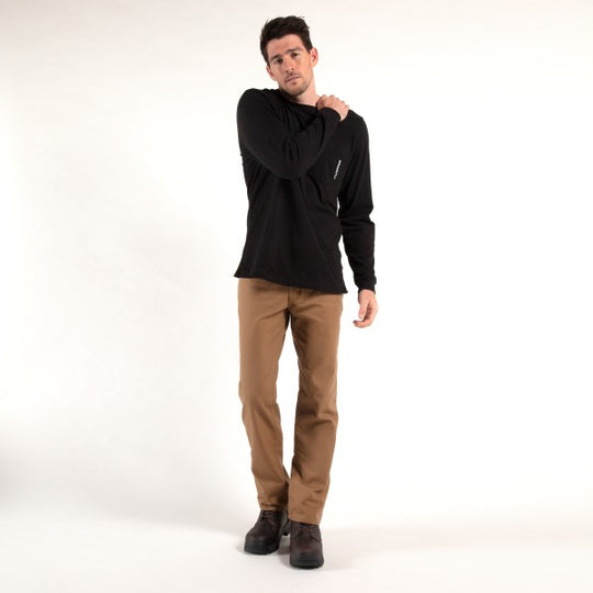 Timberland Pro Men's Base Plate Long Sleeve - Black - TB0A1HVN015  - Overlook Boots