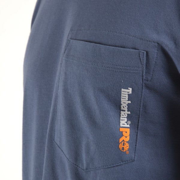 Timberland Pro Men's Base Plate Blended Long Sleeve T-Shirt - Vintage Indigo - TB0A1HVN432  - Overlook Boots