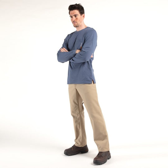 Timberland Pro Men's Base Plate Blended Long Sleeve T-Shirt - Vintage Indigo - TB0A1HVN432  - Overlook Boots