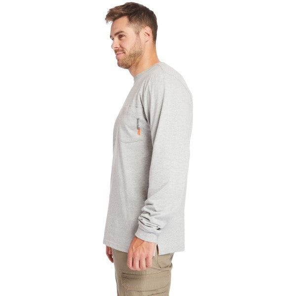 Timberland Pro Men's Base Plate Long Sleeve - Grey - TB0A1HVNC81  - Overlook Boots