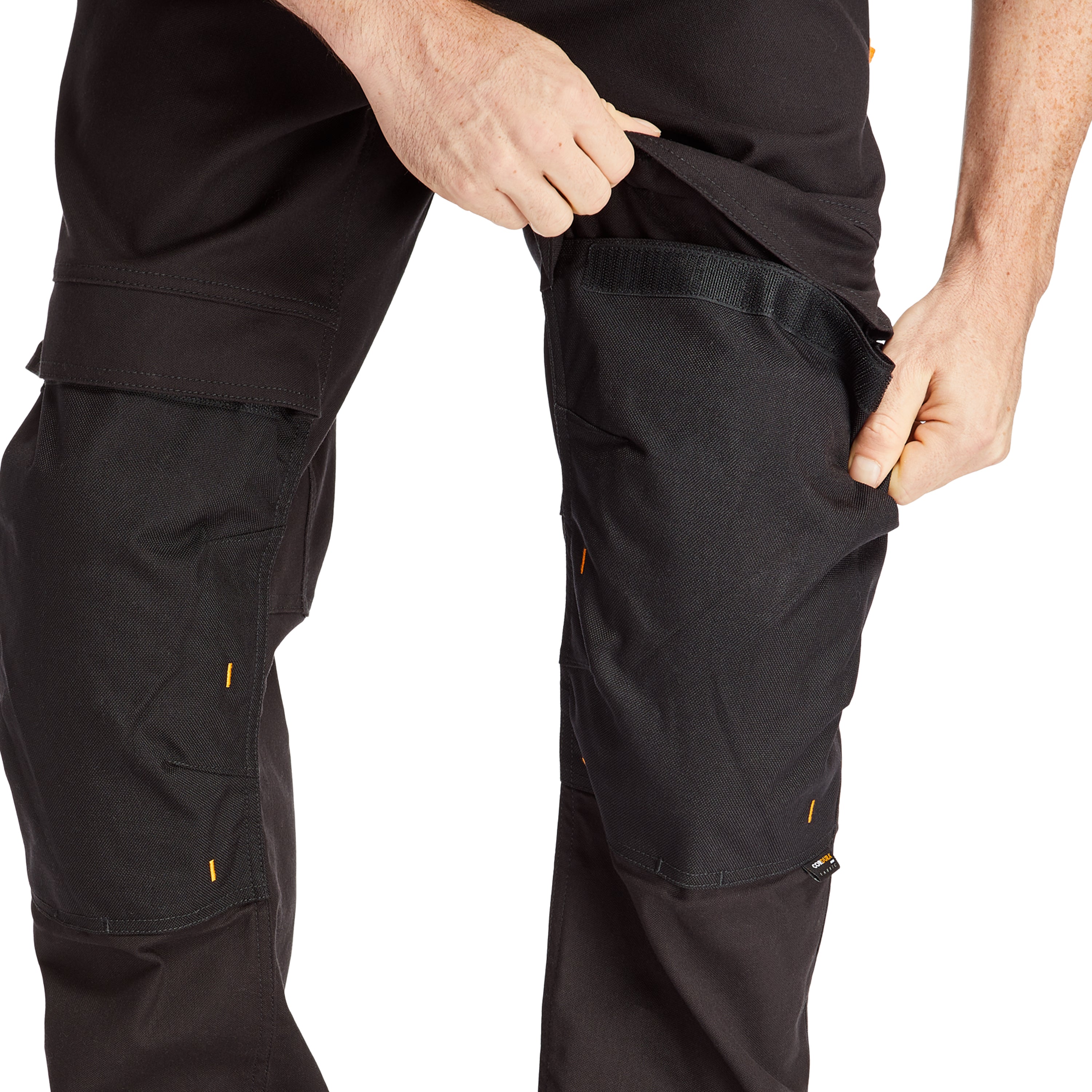 Men Construction Cordura Knee Reinforcement Utility WorkWear Trousers Pant  Khaki 