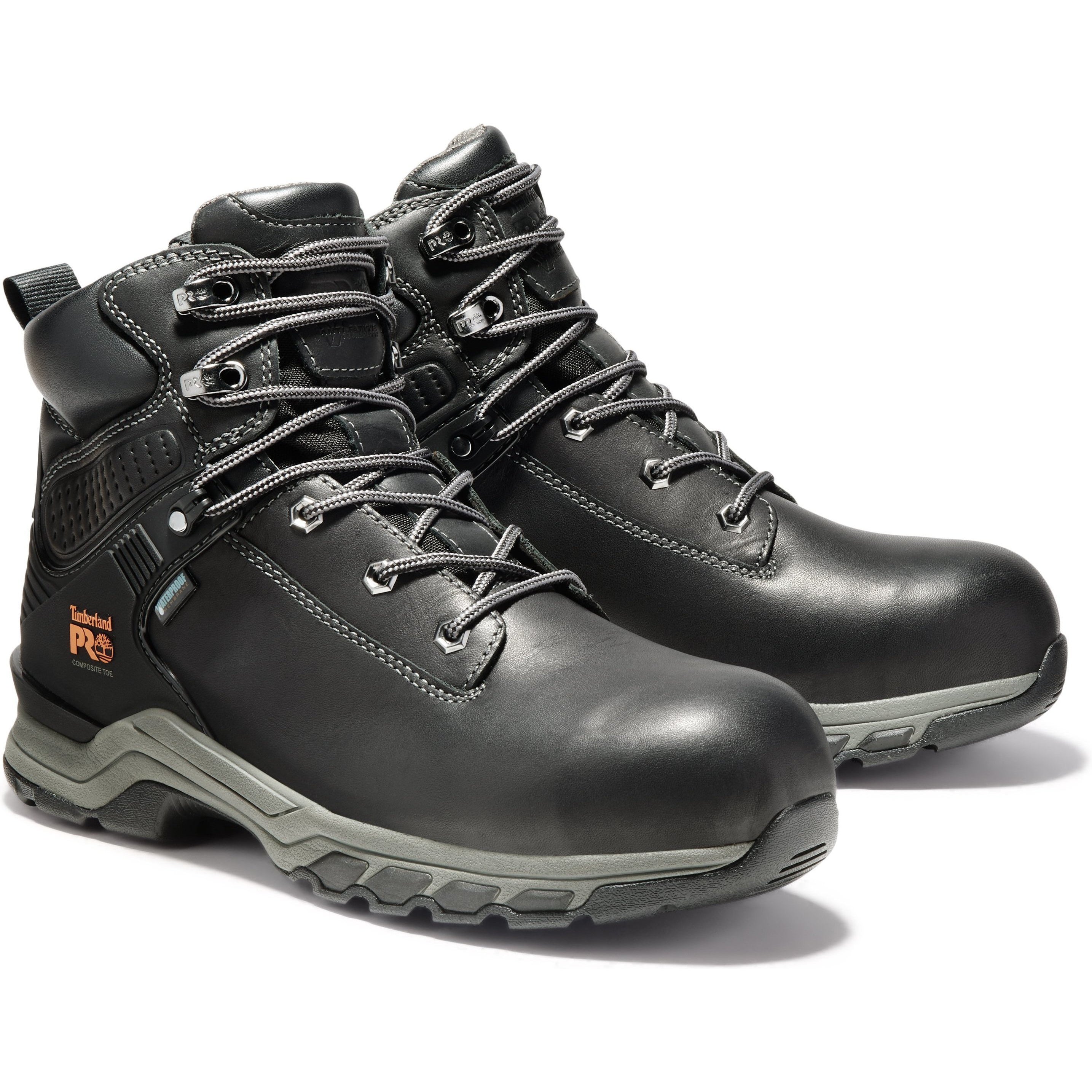 Timberland PRO Men's Hypercharge 6" Comp Toe WP Work Boot TB0A1RU5001 8.5 / Medium / Black - Overlook Boots