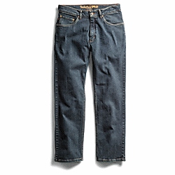 Timberland Pro Men's Grit N Grind Flex 5 Pkt Work Jeans TB0A1V55288 30 x 30 / Dark Denim - Overlook Boots