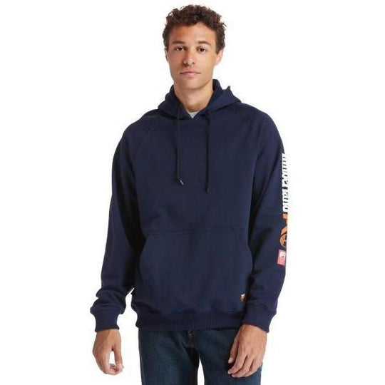 Timberland Pro Men's Flame Resistant Hood Honcho Work Pullover - Navy - TB0A1VAJ410  - Overlook Boots