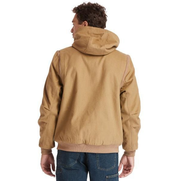 Timberland Pro Men's Gritman Lined Canvas Hooded Jacket - Wheat - TB0A
