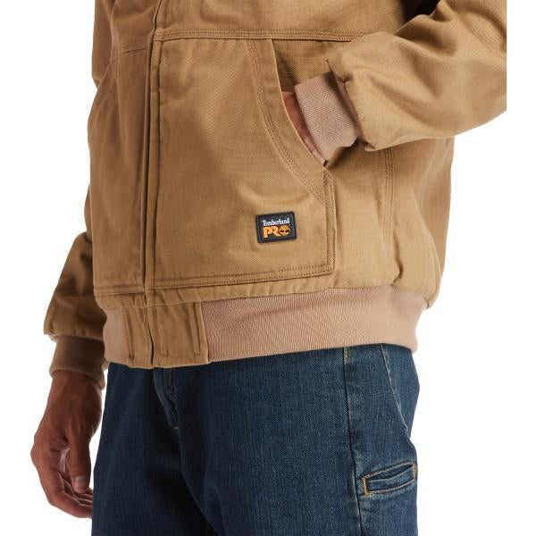 Timberland Pro Men's Gritman Lined Canvas Hooded Jacket - Wheat - TB0A1VB4D02  - Overlook Boots