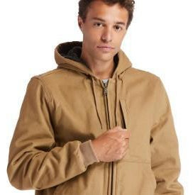 Timberland Pro Men's Gritman Lined Canvas Hooded Jacket - Wheat - TB0A1VB4D02  - Overlook Boots