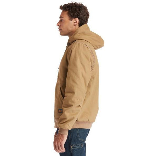 Timberland Pro Men's Gritman Lined Canvas Hooded Jacket - Wheat - TB0A1VB4D02  - Overlook Boots