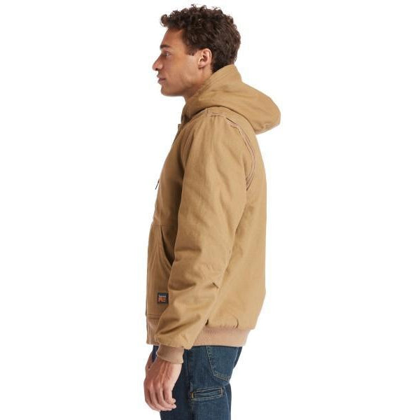 Timberland Pro Men's Gritman Lined Canvas Hooded Jacket - Wheat - TB0A1VB4D02  - Overlook Boots