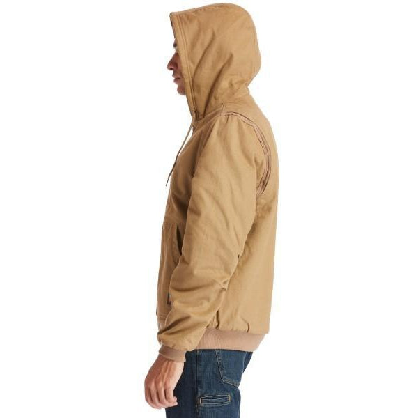 Timberland Pro Men's Gritman Lined Canvas Hooded Jacket - Wheat - TB0A1VB4D02  - Overlook Boots