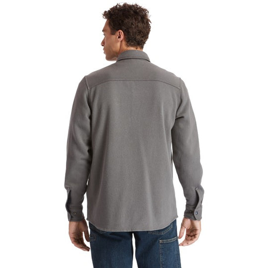 Timberland Pro Men's Mill River Fleece Work Shirt Jacket - Pewter - TB0A1VCQ060  - Overlook Boots