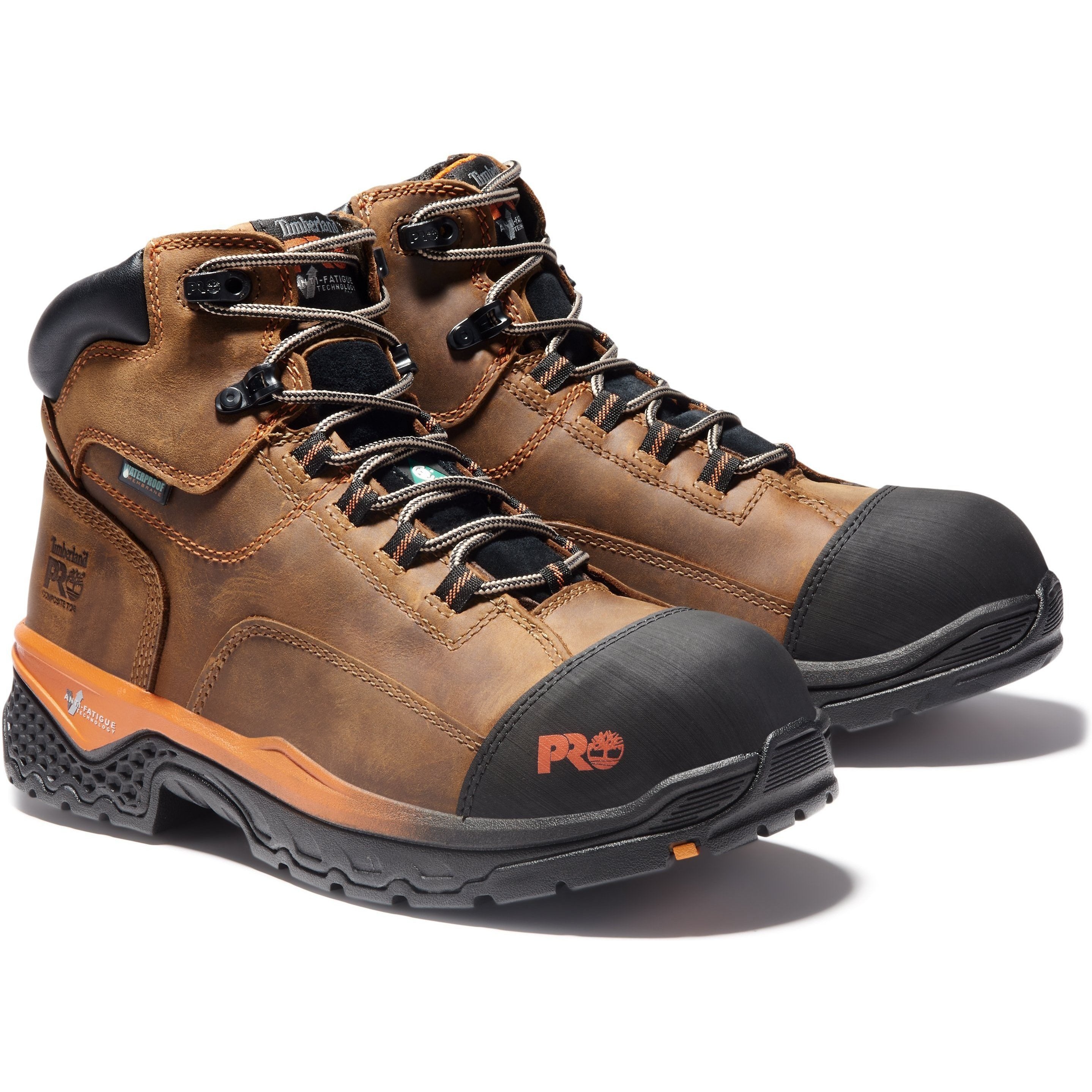 Timberland PRO Men's Bosshog 6" Comp Toe WP Work Boot - TB0A1XK1214 7 / Medium / Brown - Overlook Boots