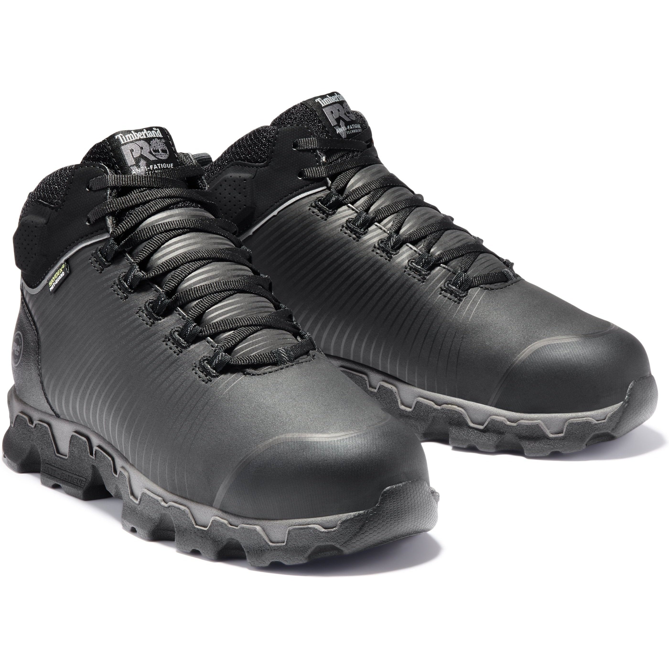 Timberland PRO Men's Powertrain Sport Alloy Toe Metguard Work Boot TB0A1XKC001 7 / Medium / Black - Overlook Boots