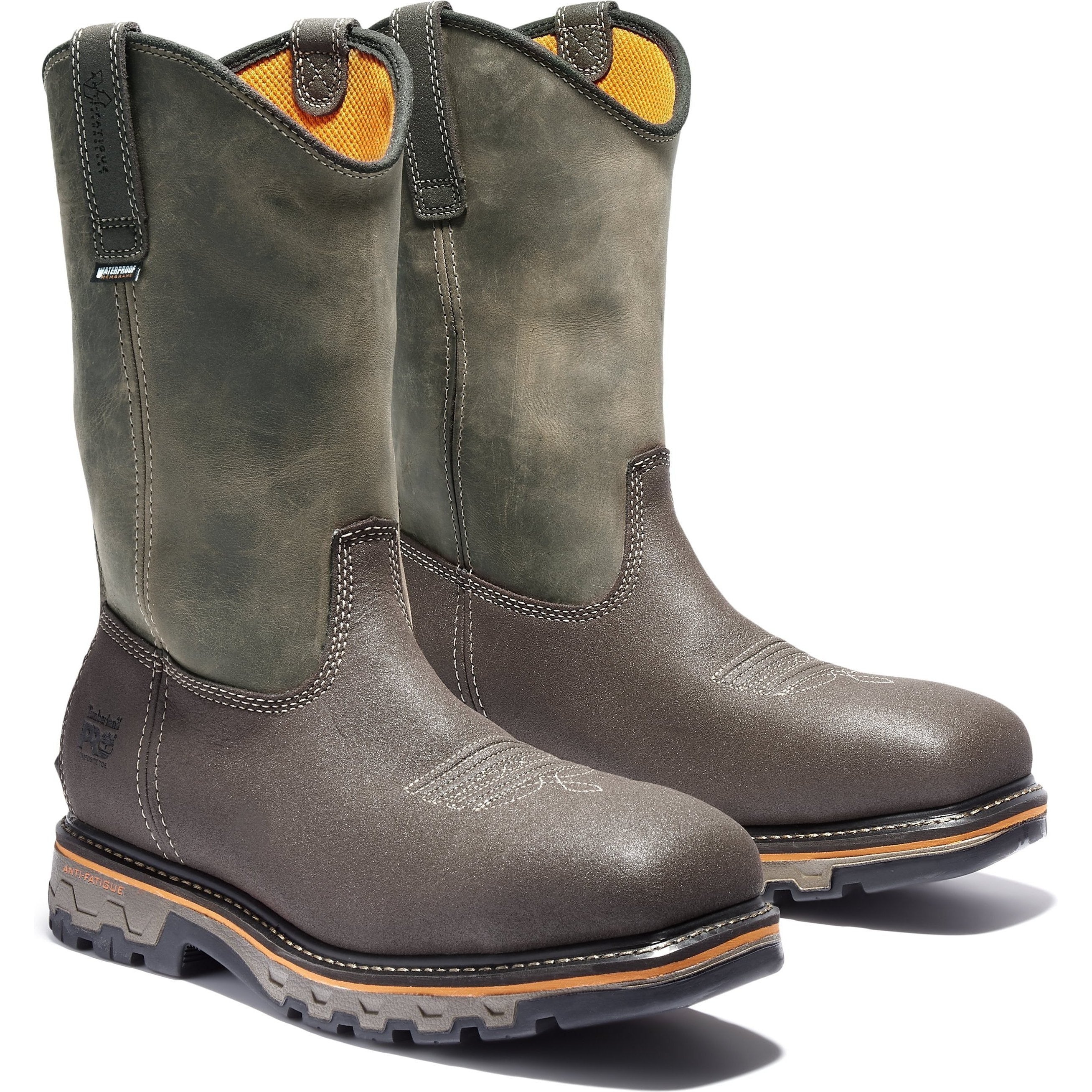 Timberland Pro Men's True Grit Comp Toe WP Western Work Boot- TB0A2297214 7 / Medium / Brown - Overlook Boots