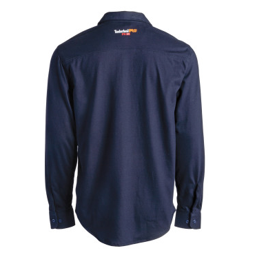 Timberland Pro Men's Flame Resistant Cotton Core Button Work Shirt - Navy - TB0A236V410  - Overlook Boots