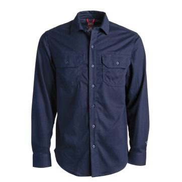 Timberland Pro Men's Flame Resistant Cotton Core Button Work Shirt - Navy - TB0A236V410 Small / Navy - Overlook Boots