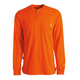 Timberland Pro Men's Flame Resistant Long Sleeve Work Henley - Orange - TB0A23P4Y86 Small / Orange - Overlook Boots