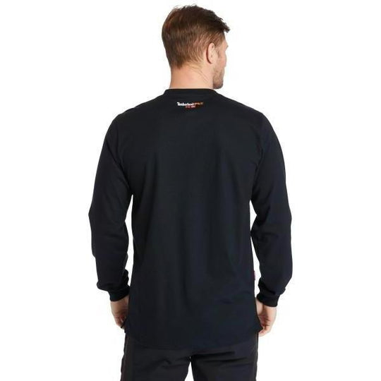 Timberland Pro Men's Flame Resistant Pocket Work T-Shirt - Black- TB0A23PF001  - Overlook Boots