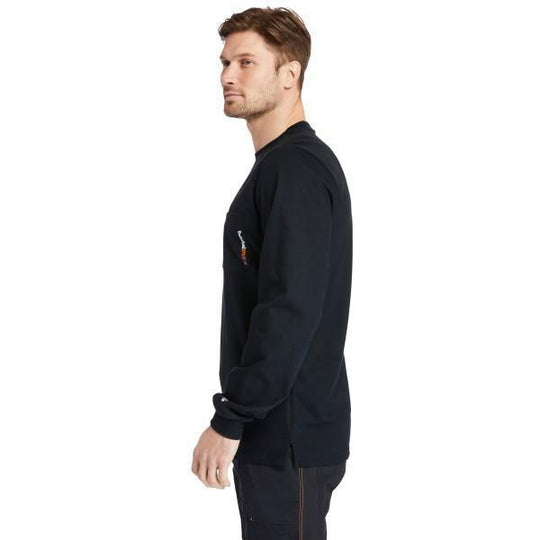 Timberland Pro Men's Flame Resistant Pocket Work T-Shirt - Black- TB0A23PF001  - Overlook Boots