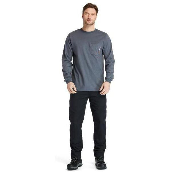 Timberland Pro Men's Flame Resistant Pocket Work T-Shirt - Charcoal - TB0A23PF003  - Overlook Boots