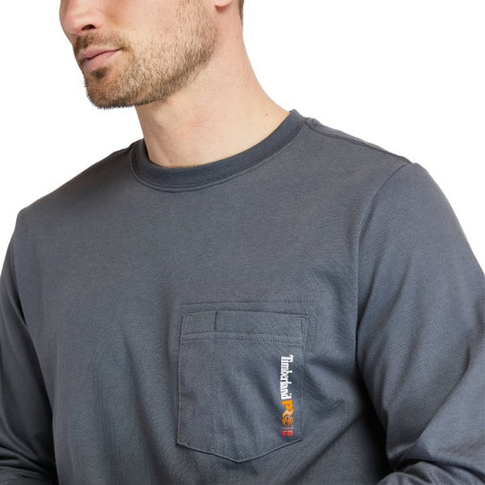 Timberland Pro Men's Flame Resistant Pocket Work T-Shirt - Charcoal - TB0A23PF003  - Overlook Boots