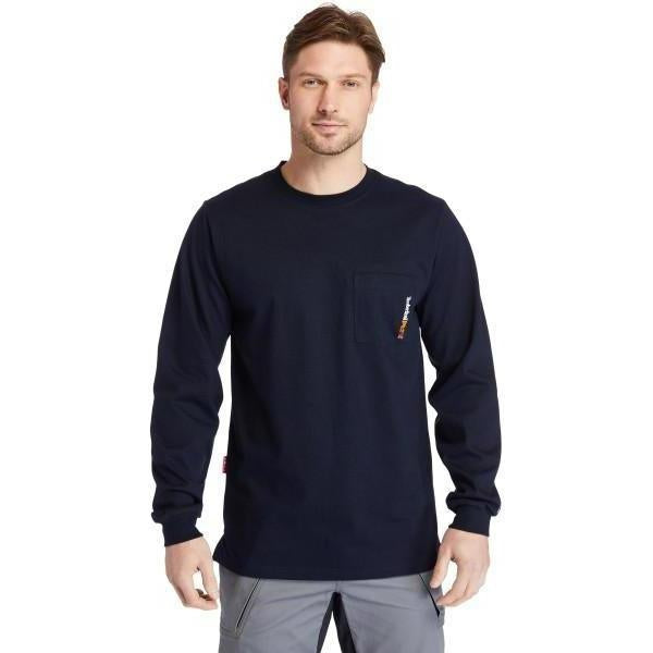 Timberland Pro Men's Flame Resistant Pocket Work T-Shirt - Navy - TB0A23PF410  - Overlook Boots