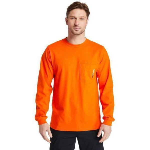 Timberland Pro Men's Flame Resistant Pocket Work T-Shirt - Orange - TB0A23PFY86  - Overlook Boots
