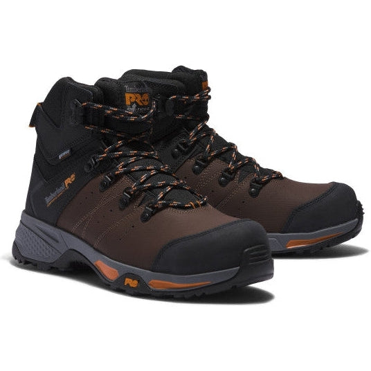 Timberland Pro Men's Switchback Comp Toe WP Hiker Work Boot TB0A2B52214 7 / Medium / Brown - Overlook Boots