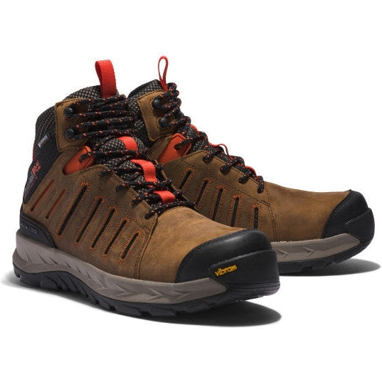 Timberland Pro Men's Trailwind Composite Toe Waterproof Work Boots - TB0A2PKQ214 7.0 / Medium / Brown - Overlook Boots
