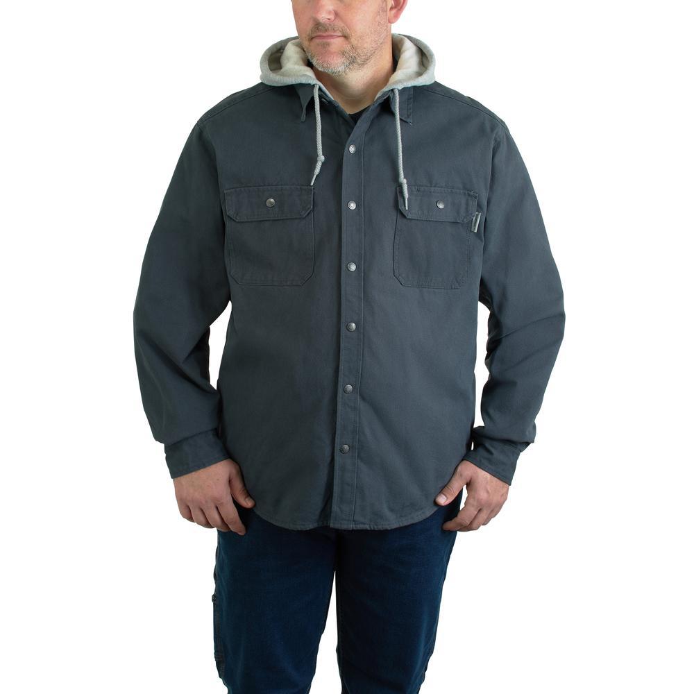 Wolverine Men's Overman Work Shirt Jacket - Granite - W1203890-045 Medium / Granite - Overlook Boots