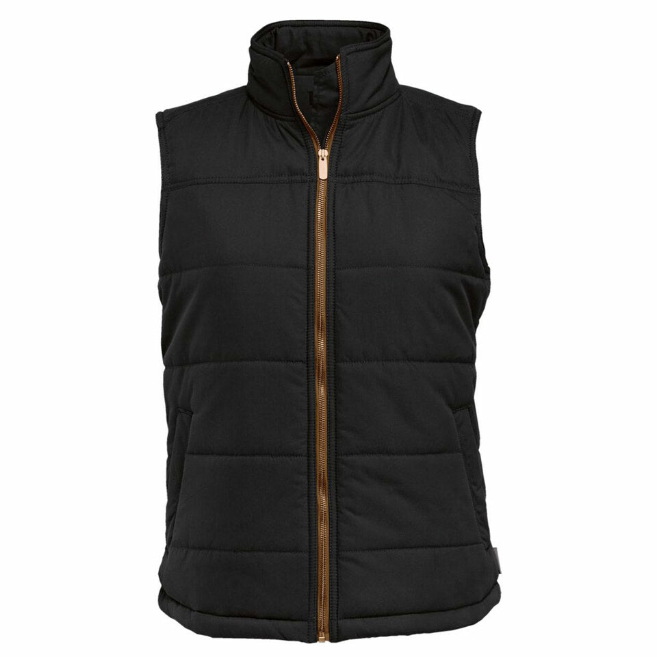 Wolverine Women's Quilted Line Vest - Black - W1205000-003 Small / Grey - Overlook Boots