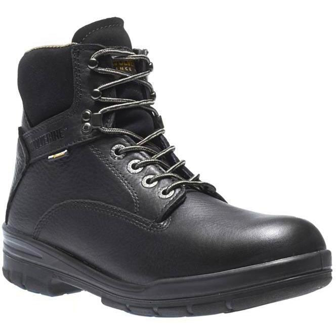 Wolverine Men's DuraShocks SR 6" WP Direct Attach Work Boot Black W03123 7 / Medium / Black - Overlook Boots
