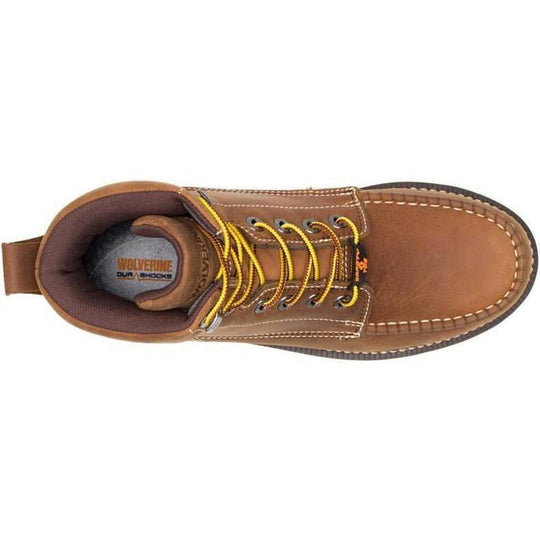 Wolverine Men's I-90 Durashock 6" Soft Toe Waterproof Wedge Work Boot- Tan - W200051 - Overlook Boots