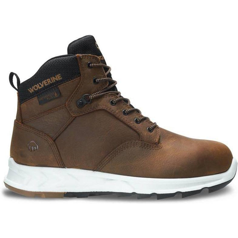 Wolverine Men's Shiftplus Work LX Alloy Toe WP Wedge Work Boot Brown W201156  - Overlook Boots