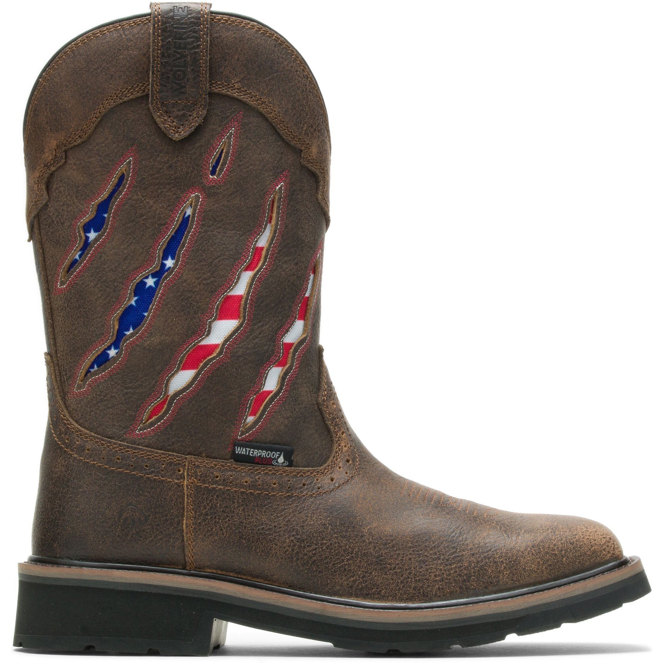 Wolverine Men's Rancher Claw Soft Toe WP Western Work Boot - Brown - W200138  - Overlook Boots