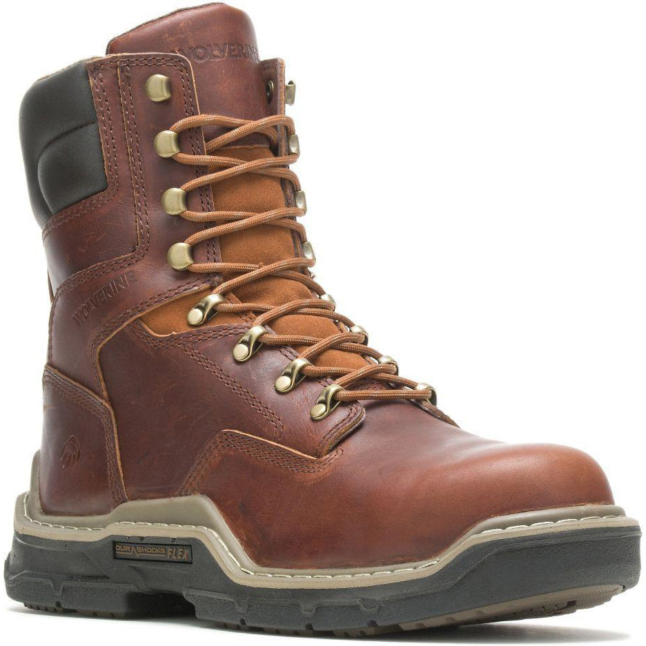 Wolverine Men's Raider Durashocks 8" CarbonMax Toe Work Boot - W211103 7 / Medium / Brown - Overlook Boots