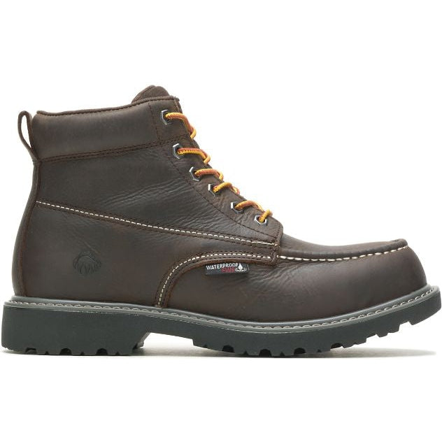 Wolverine Men's Floorhand 6" Steel Toe Waterproof Work Boot -Brown- W221048 7 / Medium / Brown - Overlook Boots