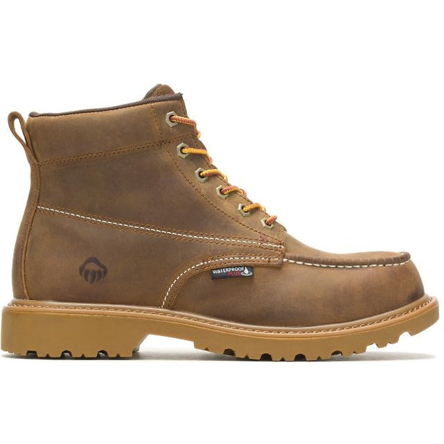Wolverine Men's Floorhand 6" Steel Toe WP Work Boot -Tan- W221049 7 / Medium / Tan - Overlook Boots