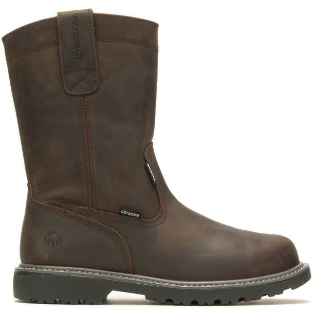 Wolverine Floorhand WP: Stivali Wellington Da Lavoro Uomo, Impermeabili, Marrone Scuro, Taglia 47 EU Extra Large