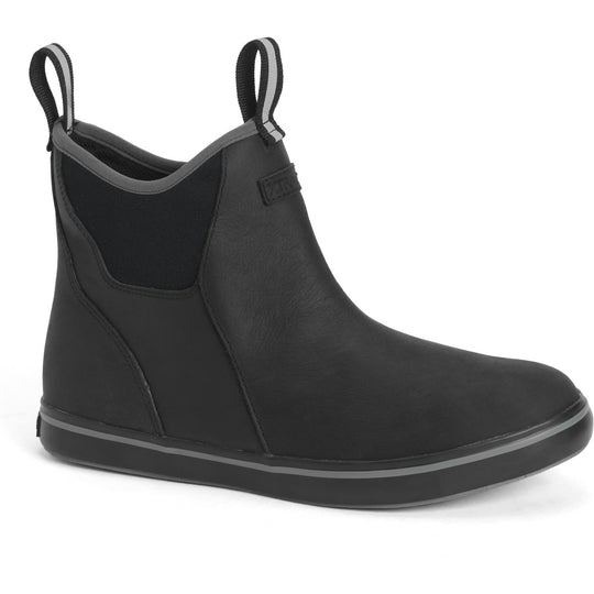 Xtratuf Men's Leather 6" Ankle Deck Waterproof Work Boot - Black - XAL-000 7.0 / Black - Overlook Boots