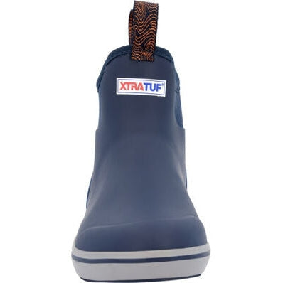 Xtratuf Men's Trolling Pack 6 WP Slip Resistant Ankle Deck Boot -Blue