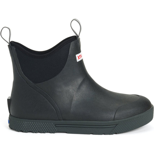 Xtratuf Men's Wheelhouse 6" Ankle Deck Waterproof Boot - Black - XMW-000 - Overlook Boots