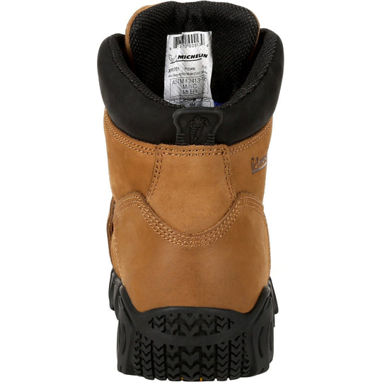 Michelin Men's Sledge Steel Toe Metguard Work Boot - Brown - XPX761  - Overlook Boots