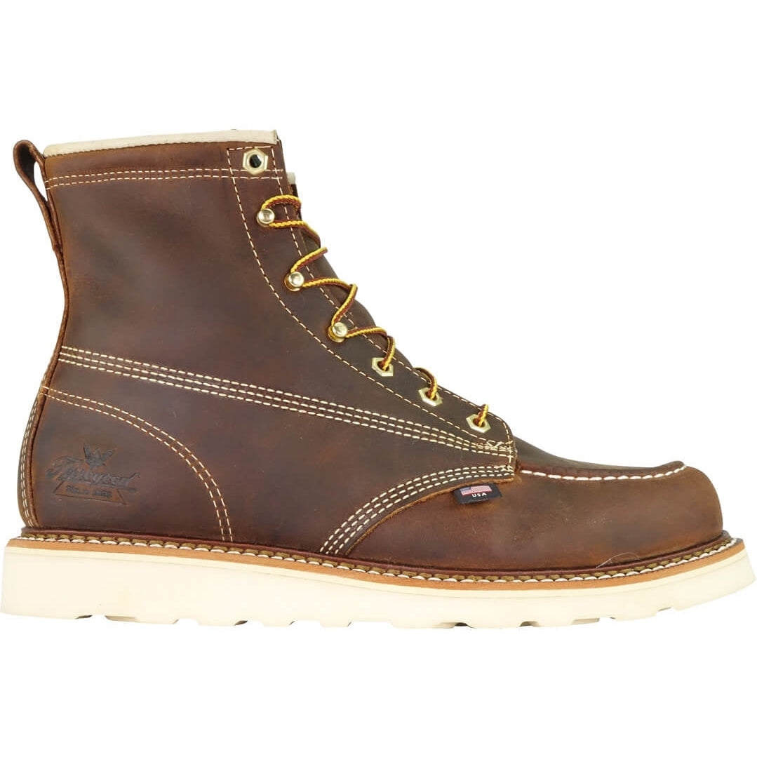 Thorogood Men's American Heritage 6" Steel Toe Wedge Work Boot- 804-4575  - Overlook Boots