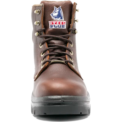 Steel Blue Men's Argyle 6" Steel Toe Work Boot - Brown - 812952  - Overlook Boots