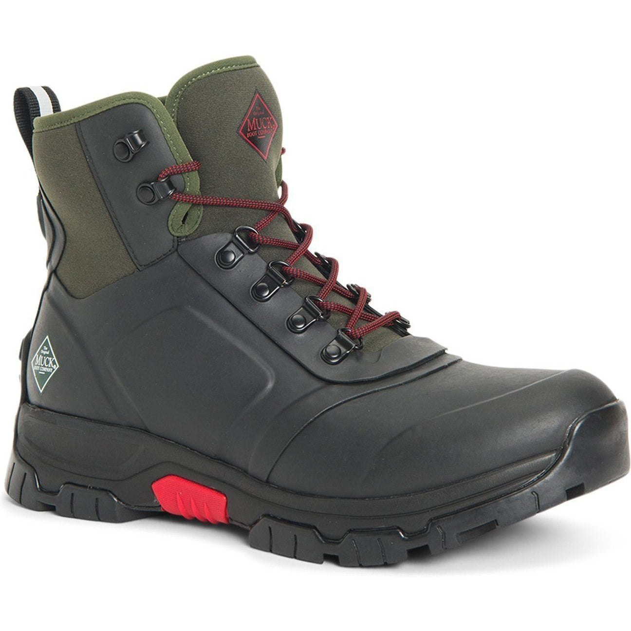 Muck Men's Apex Lace Up Waterproof Outdoor Boot - Black - AXML-000 7 / Black - Overlook Boots