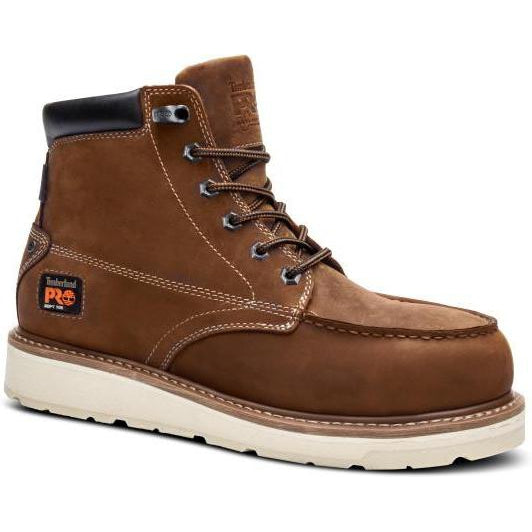 Timberland Pro Men's Gridworks 6" Soft Toe WP Work Boot - TB0A2AZ1214 7 / Medium / Brown - Overlook Boots