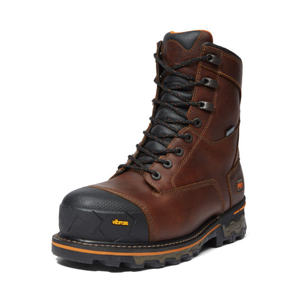 Timberland Pro Men's Boondock 8" Comp Toe WP Work Boot -Brown- TB089646214  - Overlook Boots